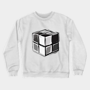 Rubic Cube Grey Shadow Silhouette Anime Style Collection No. 379 Crewneck Sweatshirt